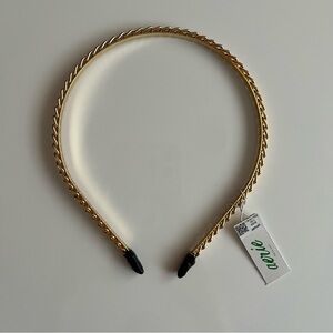 aerie chain link headband, gold